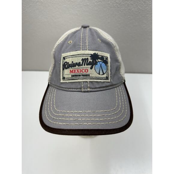 Banana Bay Head Gear Snapback Hat Riviera Maya Mexico Gray Patch Adjustable Cap - Picture 1 of 9